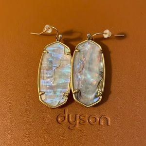 Kendra Scott Antique Gold Mother of Pearl Drop Earrings